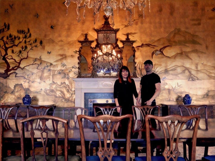 Pitlour dining room with Mr &amp; Mrs Bell