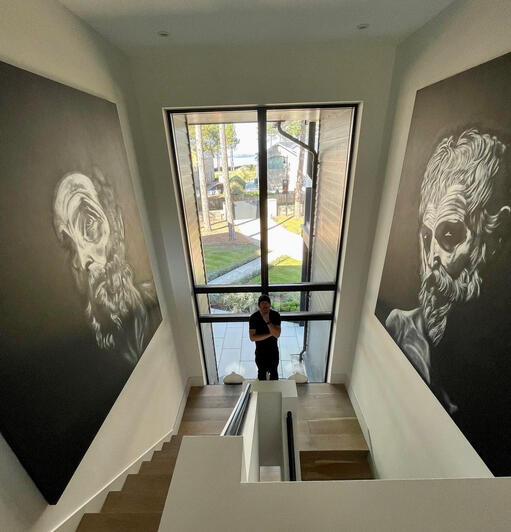 giant portraits (after Caravaggio)